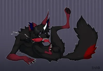 4 toes, animal genitalia - artwork by ershd