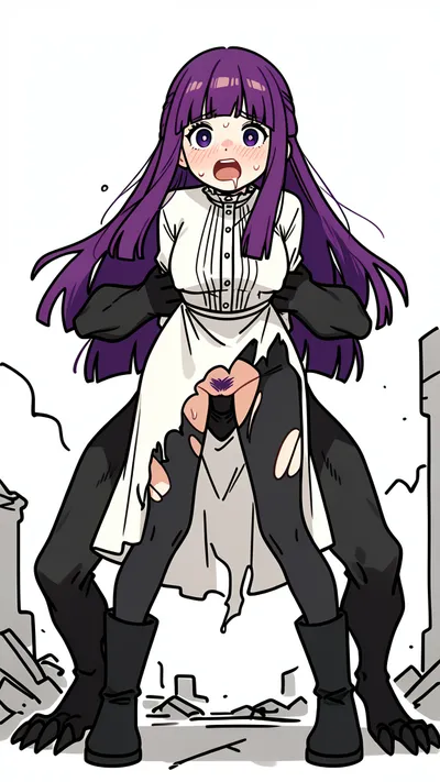 Fern (sousou no frieren) - artwork by bigbig223