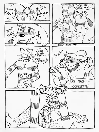 Dog man (character) - artwork by bot