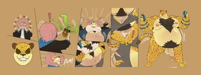 Anthro, armpit hair - artwork by bot