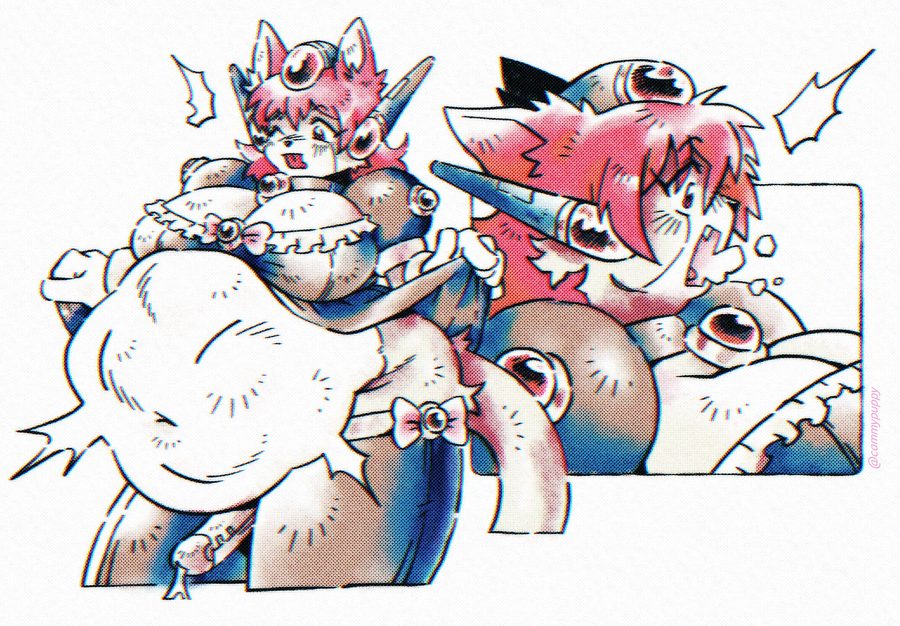 Anthro, belly - artwork by cammypuppy