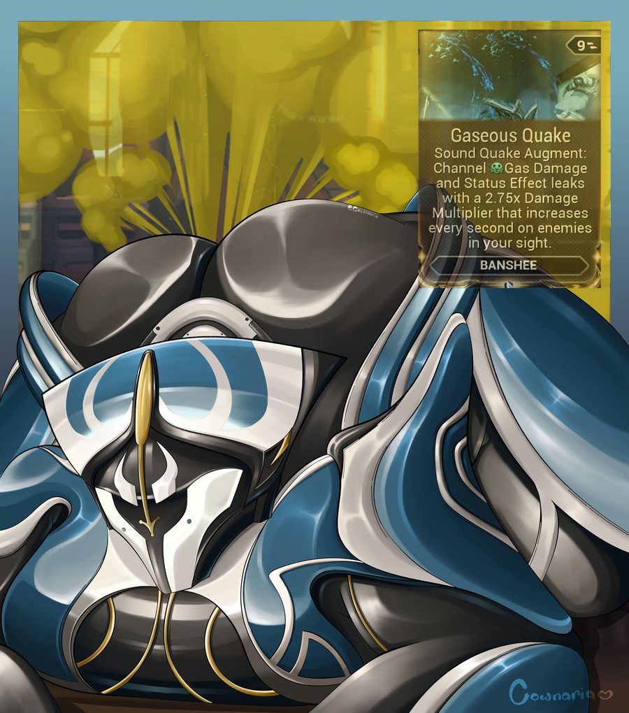 Banshee (warframe) - artwork by FolliesGas