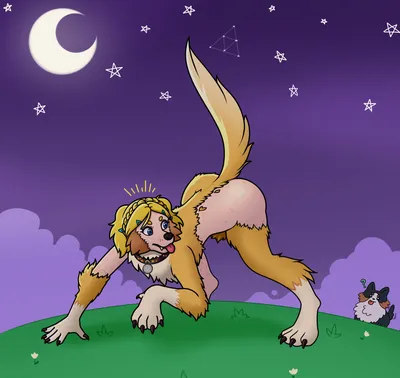 Hylian retriever - artwork by cloney