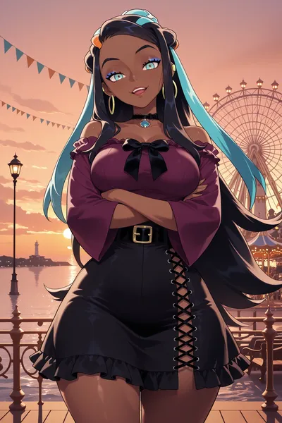Nessa (pokemon) - artwork by kiraamane