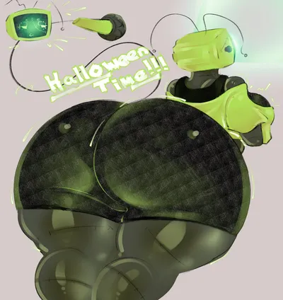 Vee (dandy's world) - artwork by Anon8ball