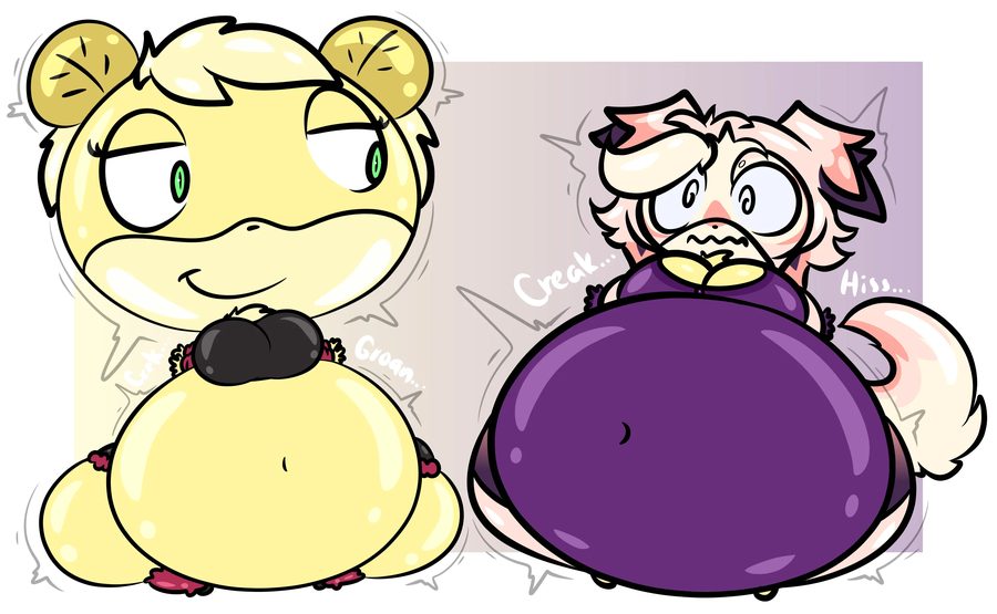 Big ass, big breasts - artwork by puffster3