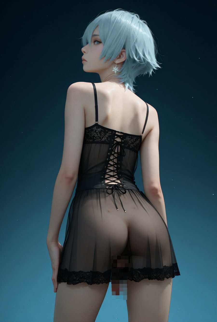 1boy, ass - artwork by Meyb11003