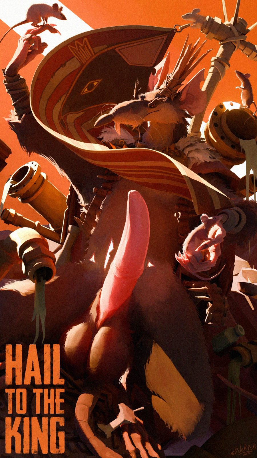 Rat king (deadlock) - artwork by sidekick