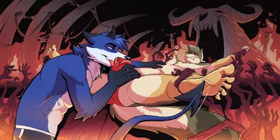 5 toes, anthro - artwork by inferno
