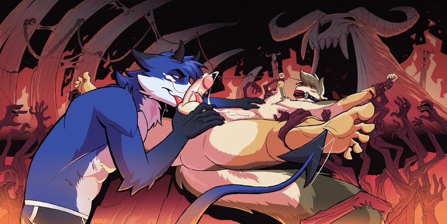 5 toes, anthro - artwork by inferno