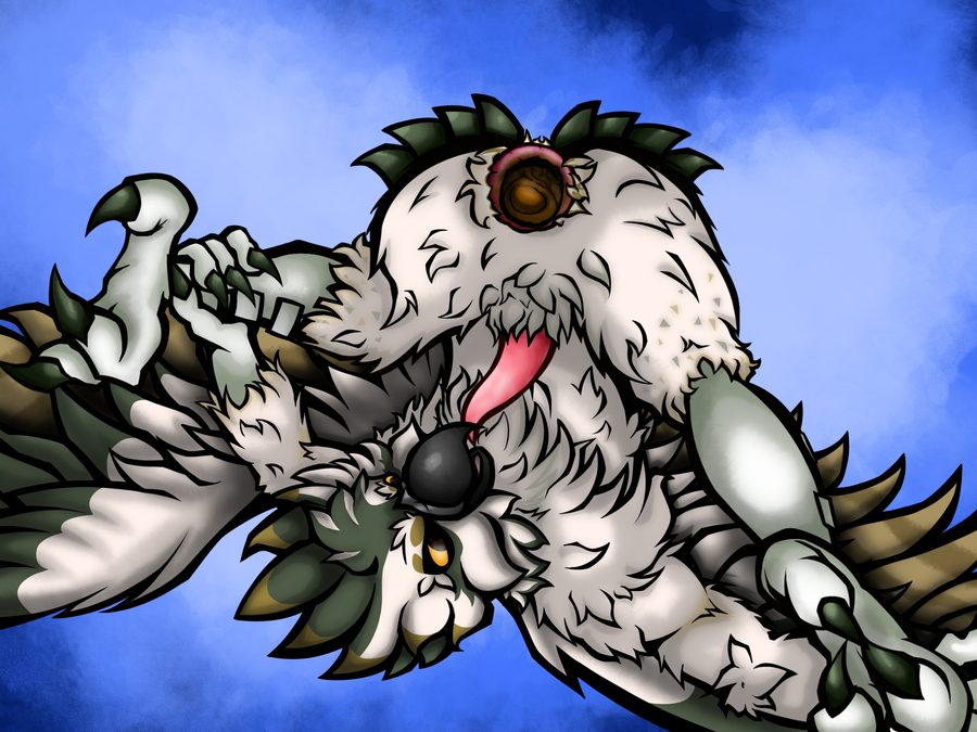 Accident, accipitriform - artwork by getchoo pup