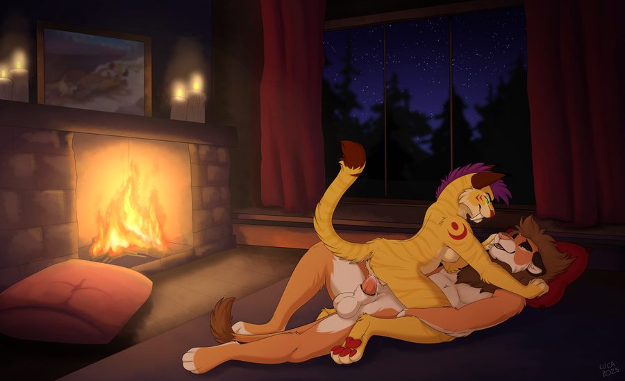 Anthro, bedroom eyes - artwork by caraluca