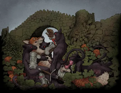 Animal genitalia, animal penis - artwork by momamo
