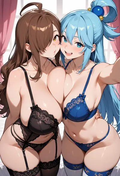 Aqua (konosuba) — artwork by senzoai