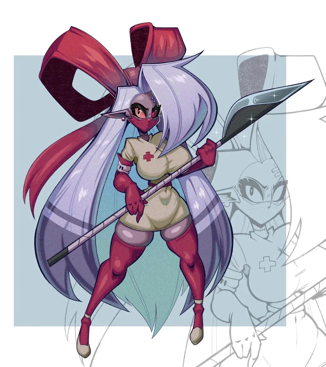 Vaggi (hazbin hotel) — artwork by stormrayneart