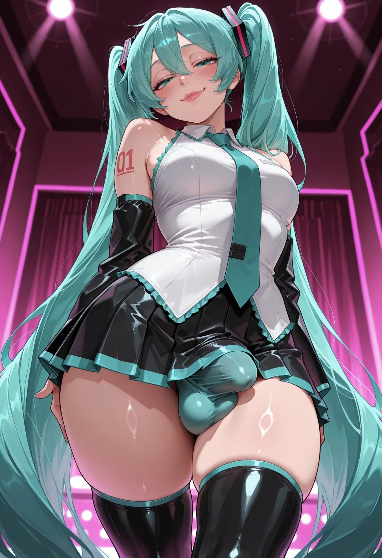 Hatsune miku — artwork by futarush